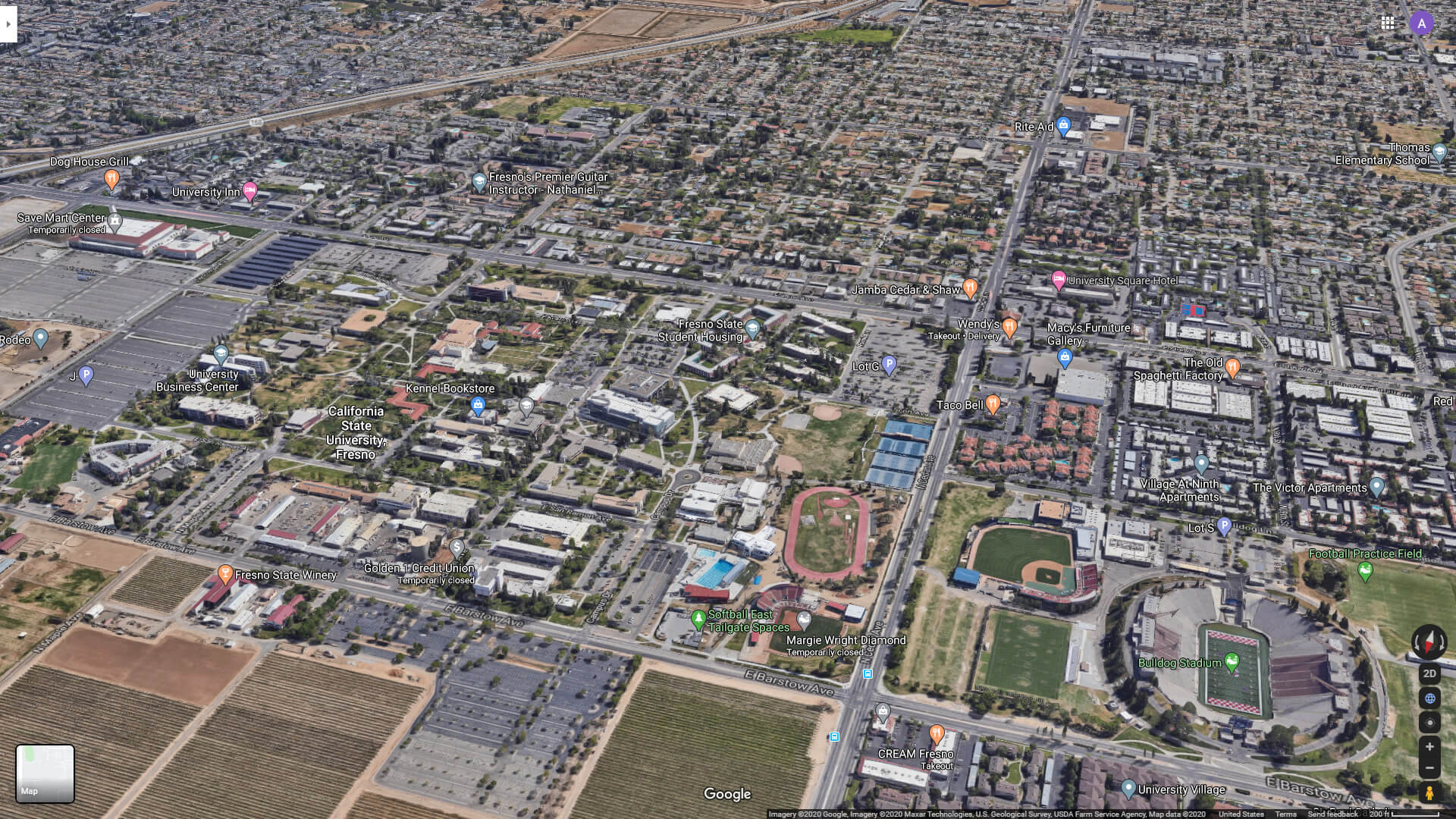 California State University Fresno Map